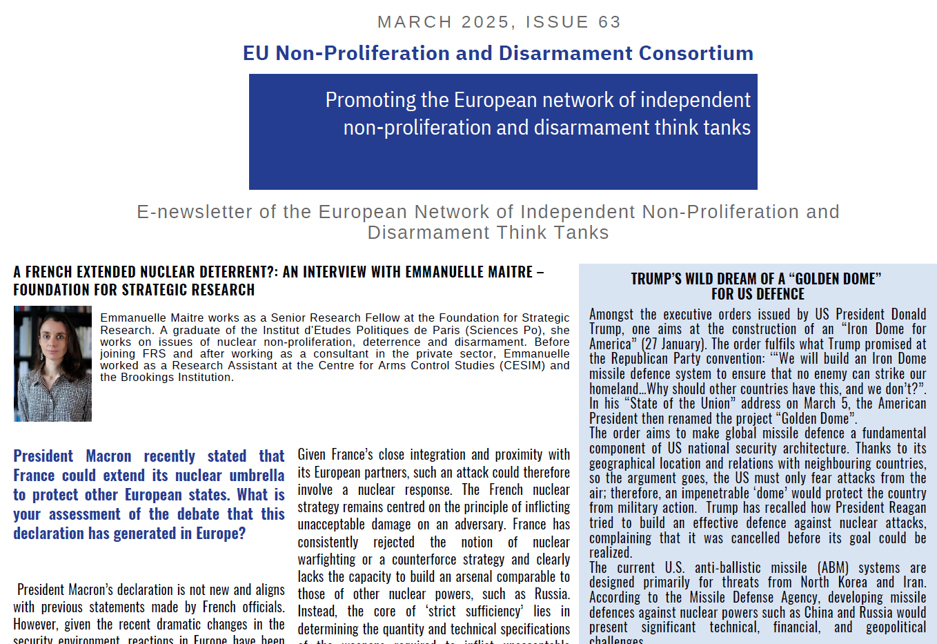 newsletter 63